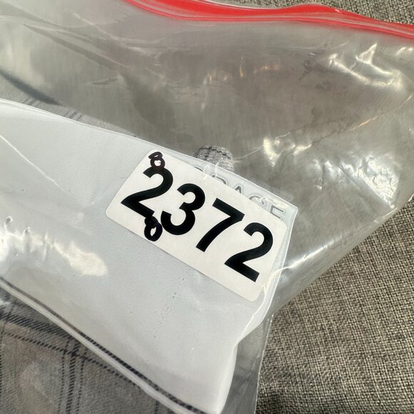 Maurices Plaid Pullover Pants Elastic Waist Gray Black 5 Reg Dressy Work Preppy - Picture 11 of 11